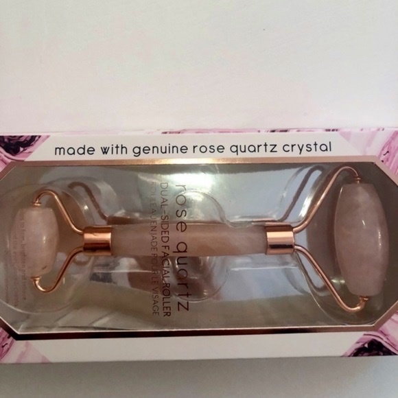 NWOT Authentic, Rose Quartz Facial Roller - Picture 4 of 6
